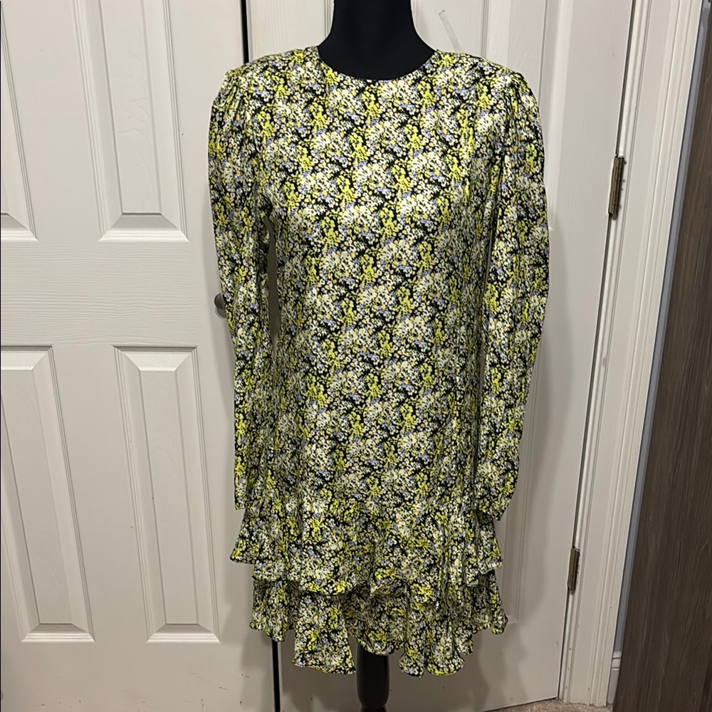 Brogger Nancy Silk Blend Floral Mini Dress